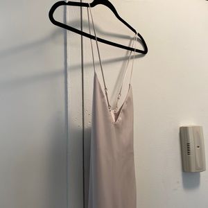 Aritzia satin maxi dress. New with tags